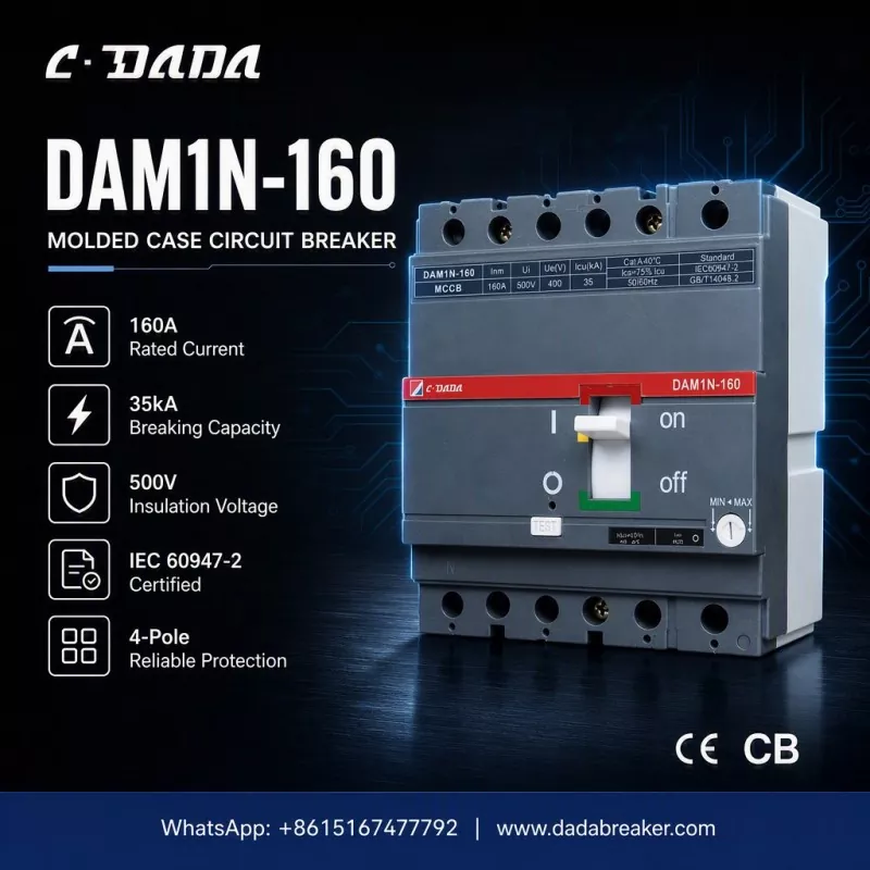Protezione di precisione per reti industriali: l'MCCB C·DADA DAM1N-160