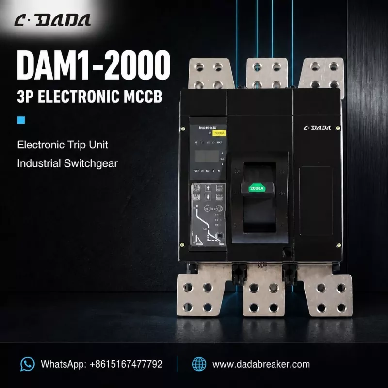 DAM1-2000 MCCB elettronico 3P per quadri industriali | C·DADA Elettrico